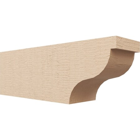Ekena Millwork 6in. W x 8in. H x 24in. L Garner Woodgrain TimberThane Rafter Tail, Primed Tan RFTUR06X08X24GARRCPR
